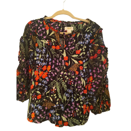 Maeve Anthropologie Floral Top Size XS