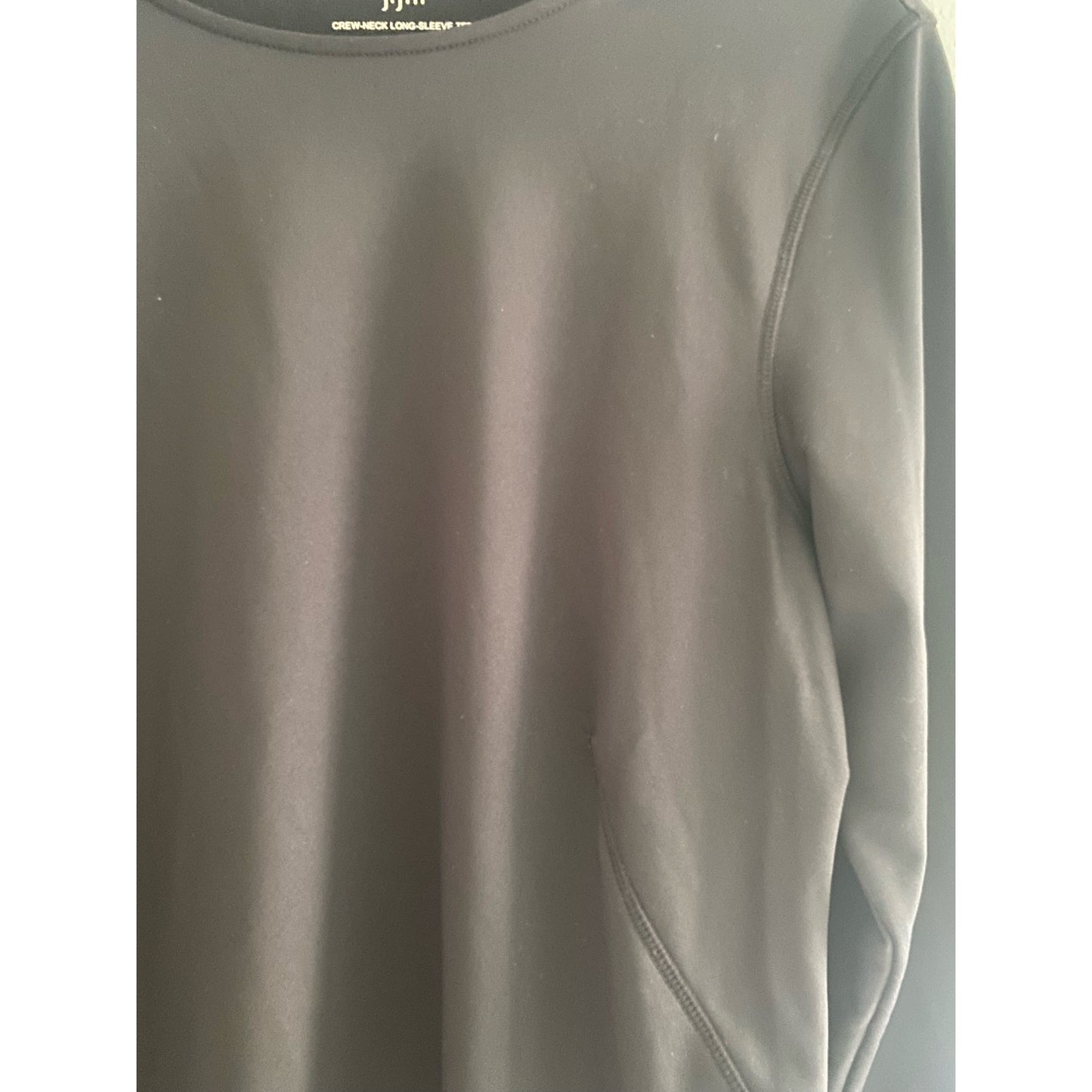 J. Jill Black Crew Neck Long Sleeved Tee Size L