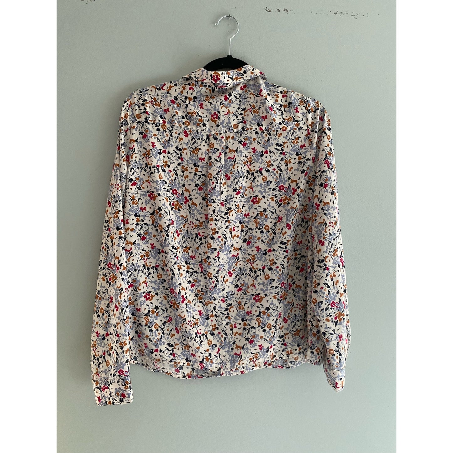 Banana Republic Oversized Floral Silky Blouse Size M