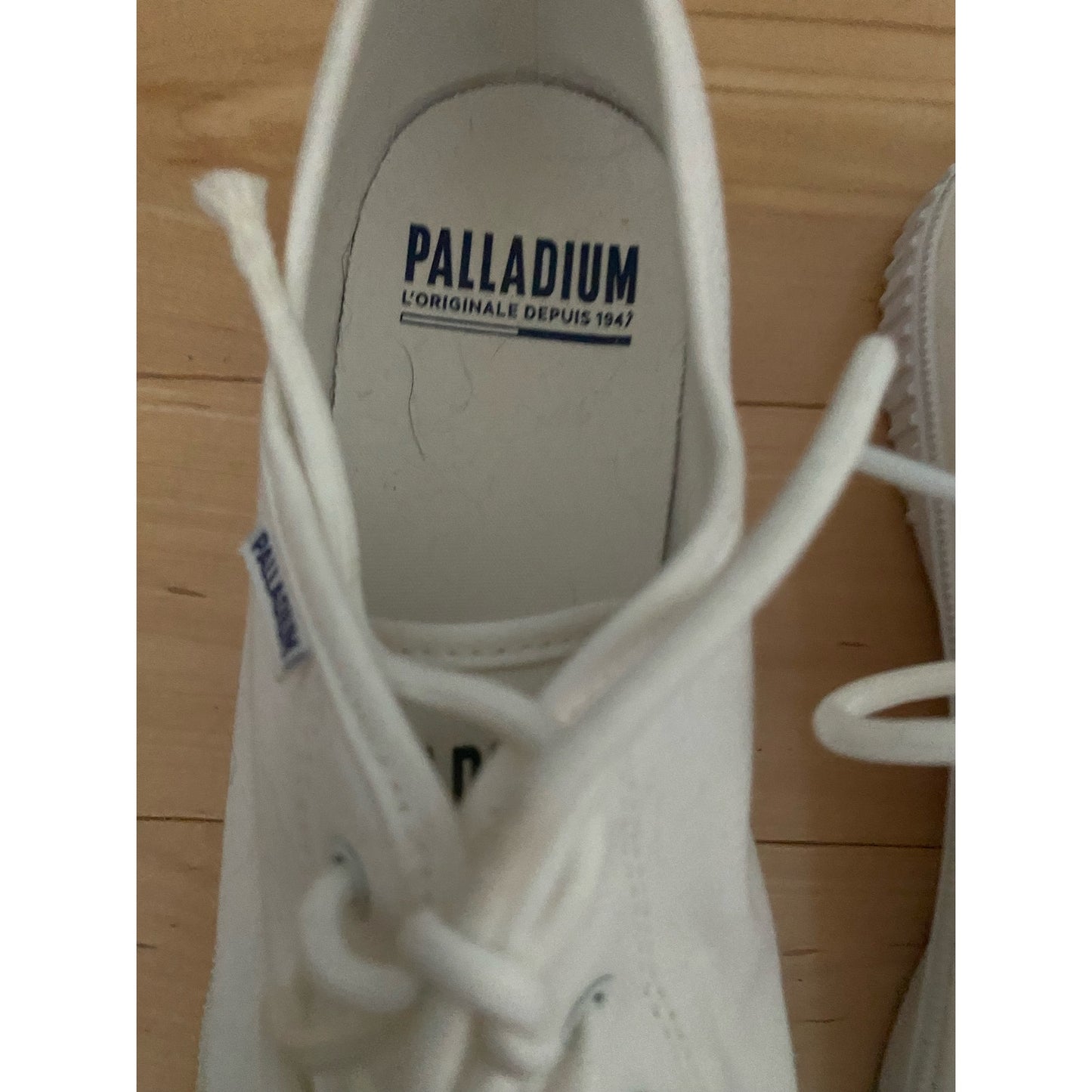 Palladium Canvas White Sneakers Size 8.5