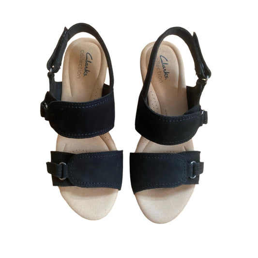 Clarks Collection Black Sandals Size 6