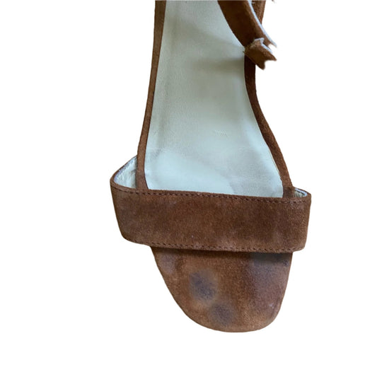 Nisola Brown Suede Sandals Size 7