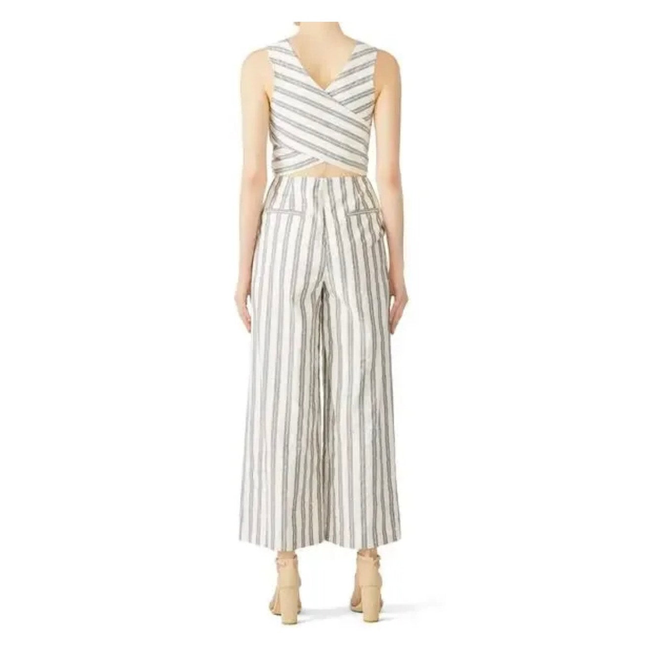 Rebecca Minkoff Striped Marley Wide Leg Jumpsuit Size 6