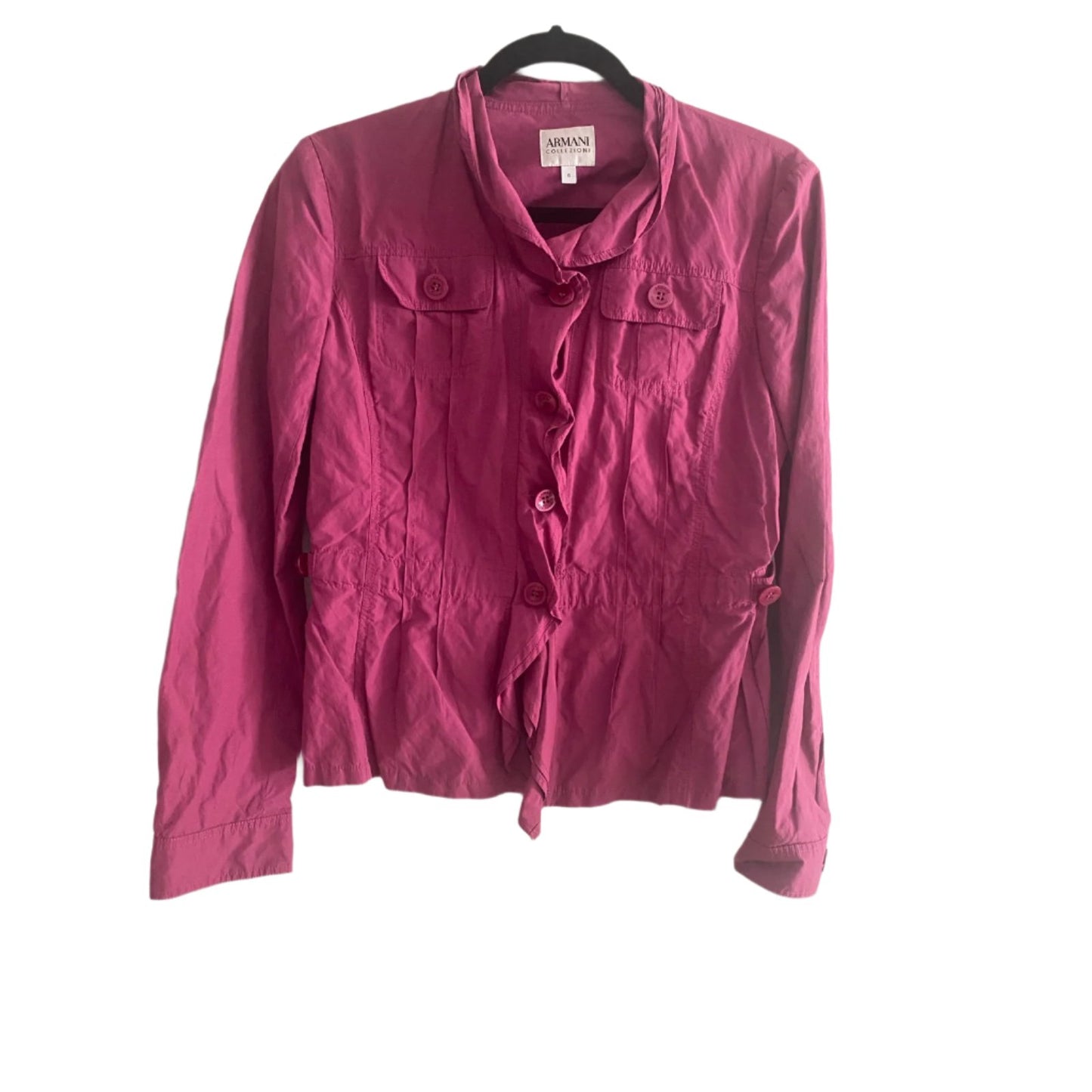 Armani Collezioni Waterproof Pink Jacket Size 6