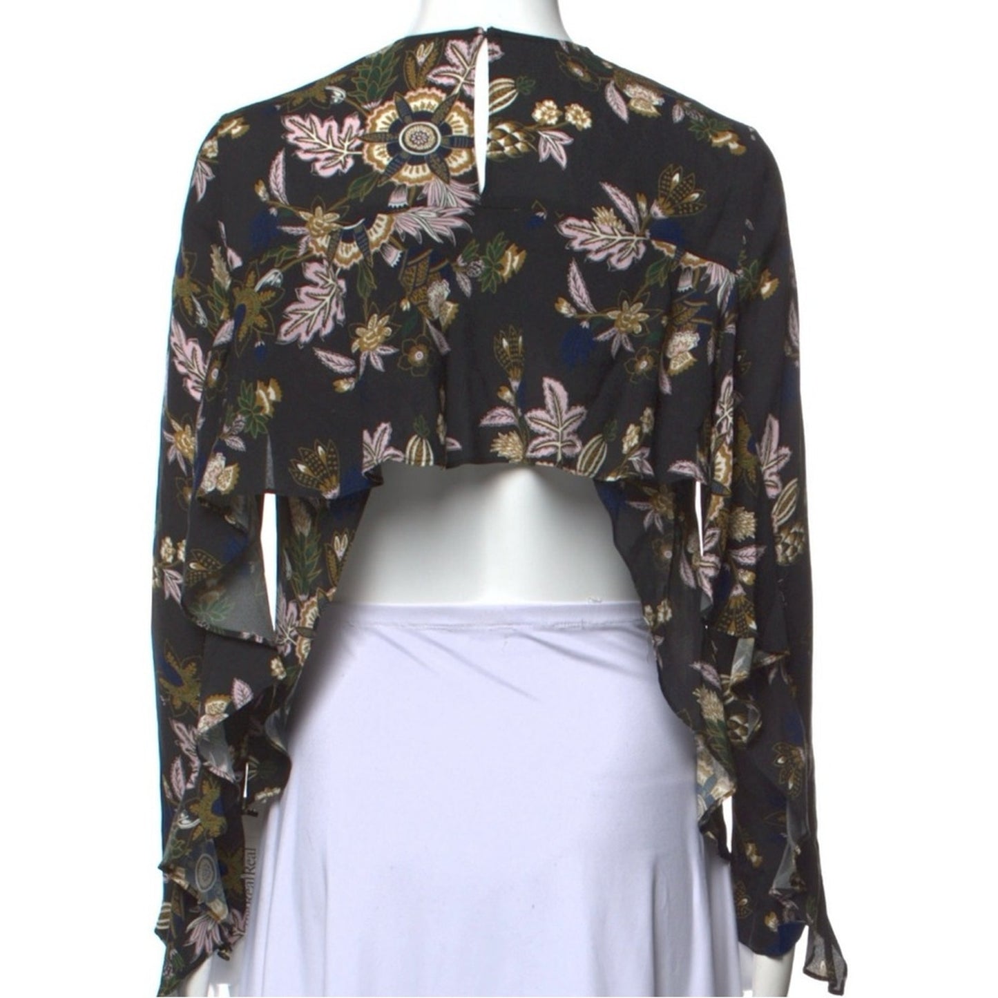 A.L.C Silk Floral Print Blouse Size 0