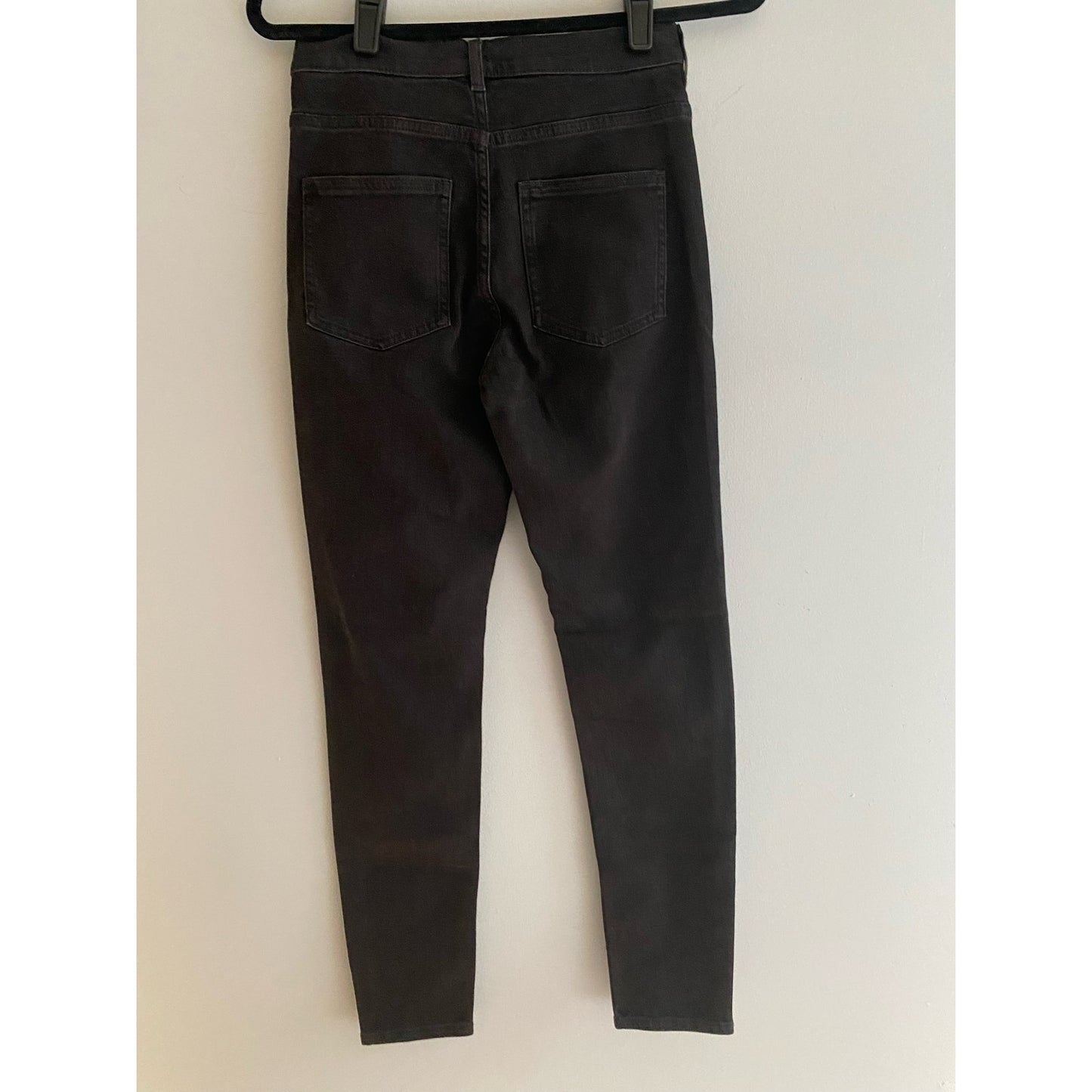 NWT Cos High Rise Skinny Cropped Black Jeans Size 26