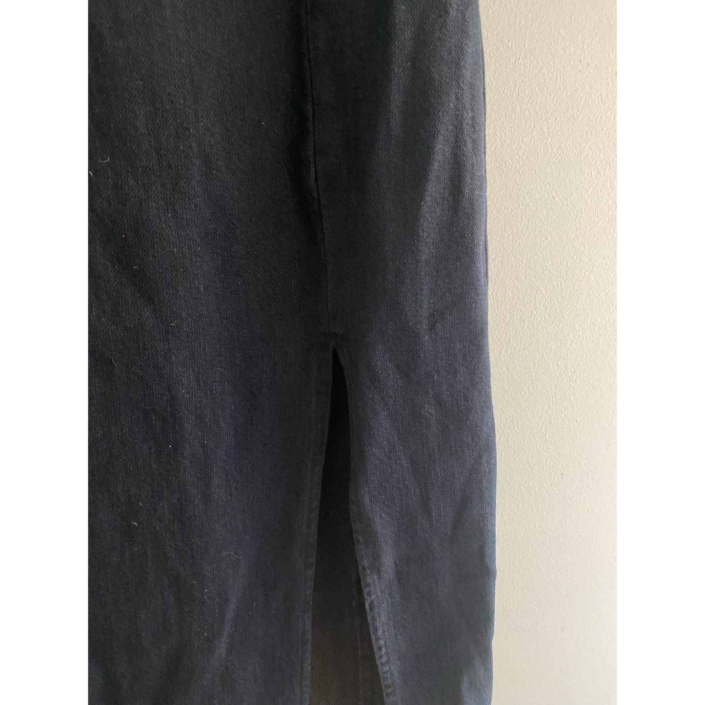 NWT Zara Mock Neck Denim Long Dress Size XS