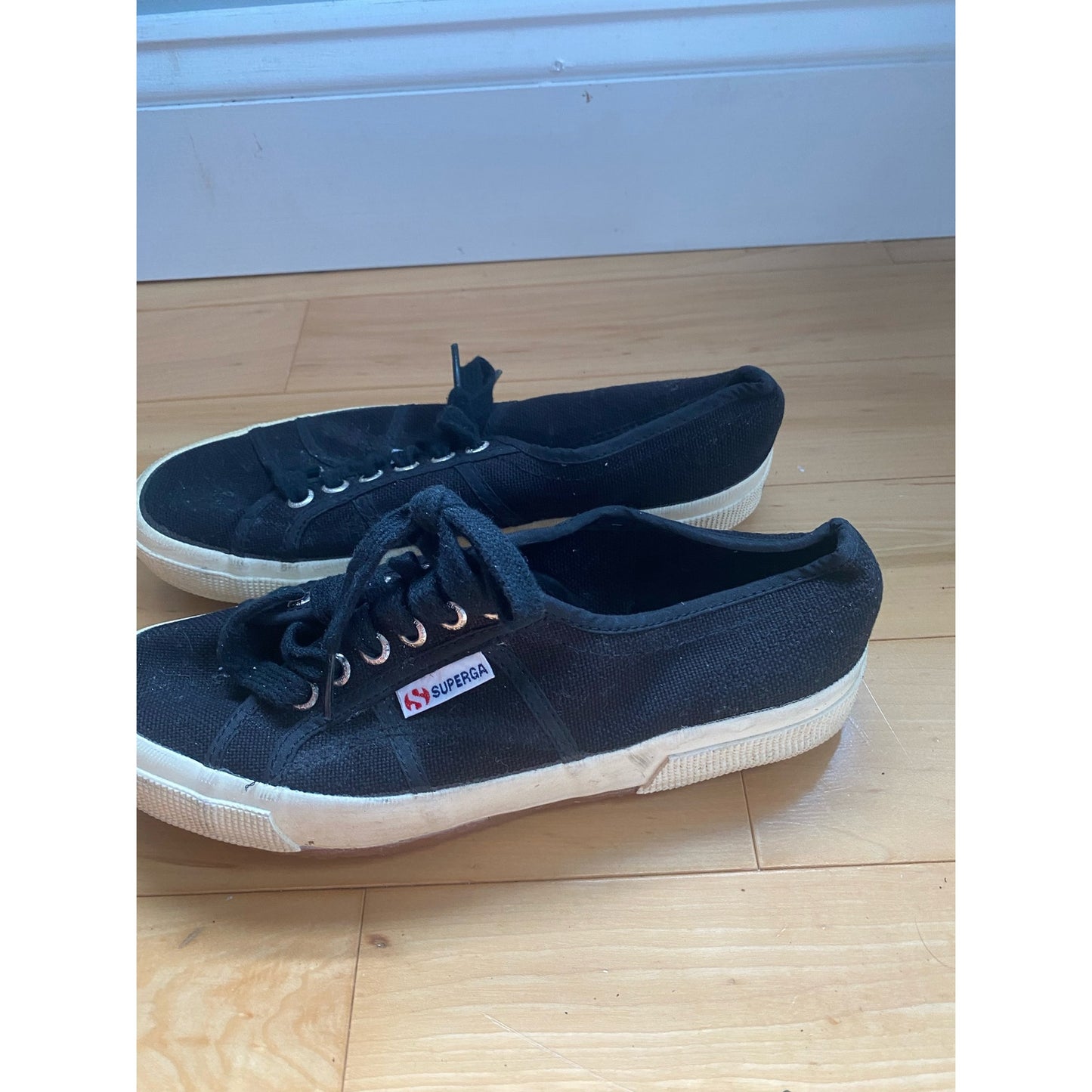 Superga Black Classic Sneakers Size 39