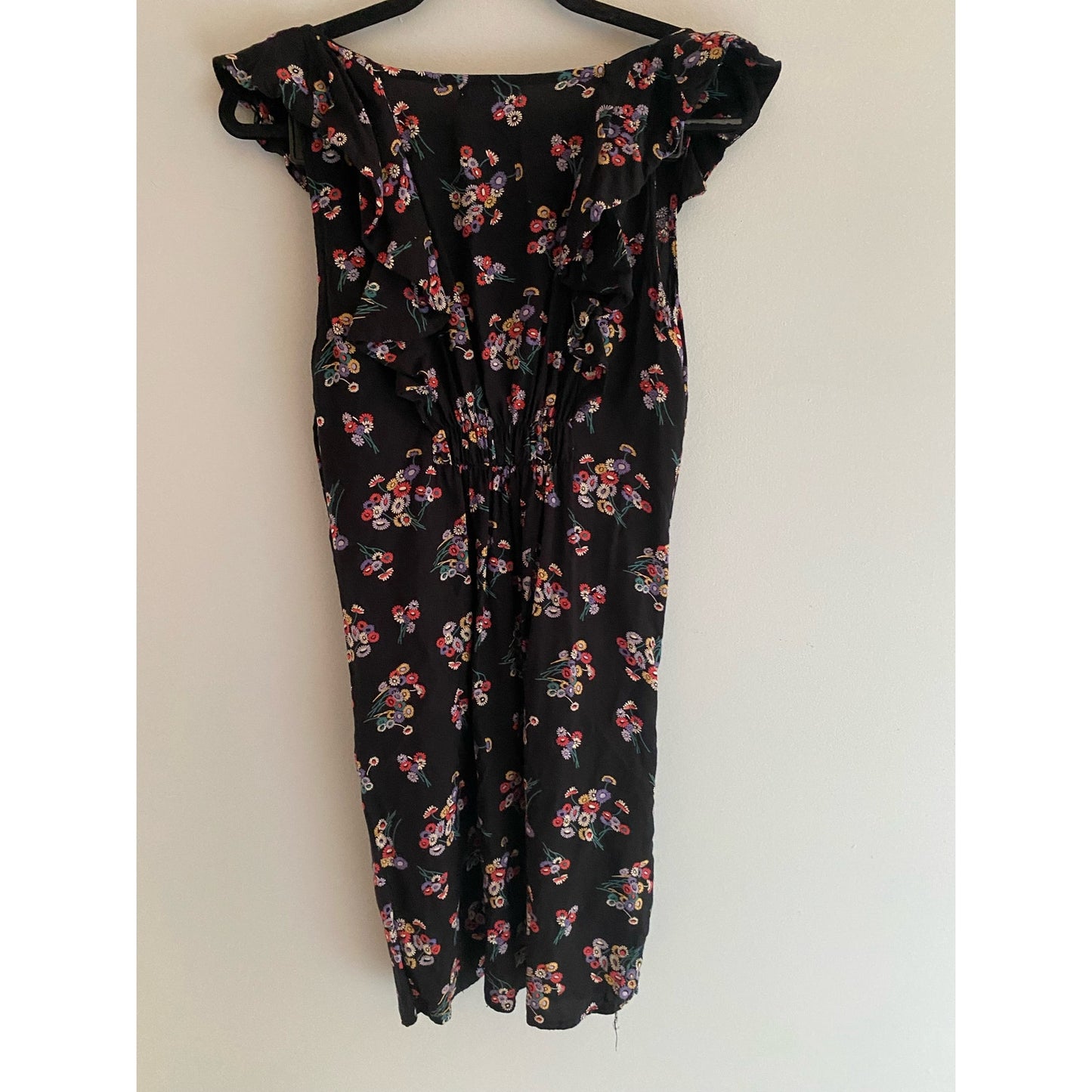 Pins and Needles Urban Outfitters Black Floral Dress Size S