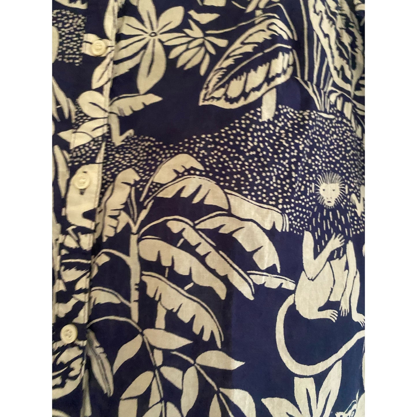 J. McLaughlin Jungle Print Shirt Size XS