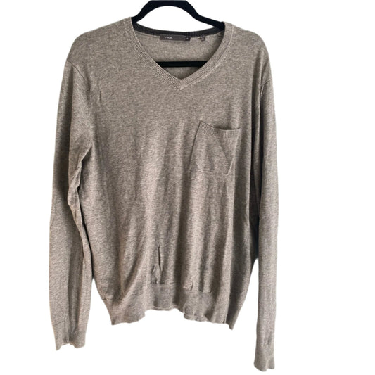 Vince Gray V-Neck Sweater Size M