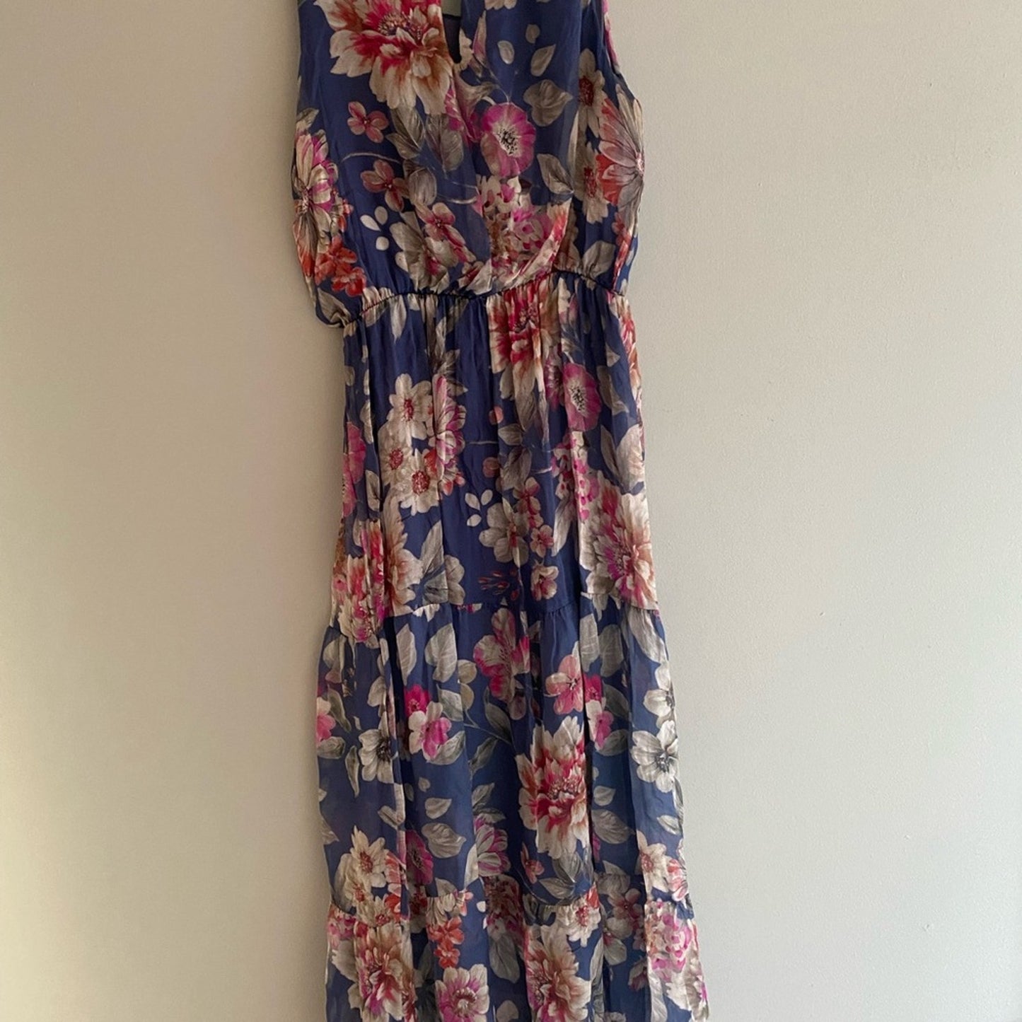 NWT Lara G. silk blend maxi dress size M