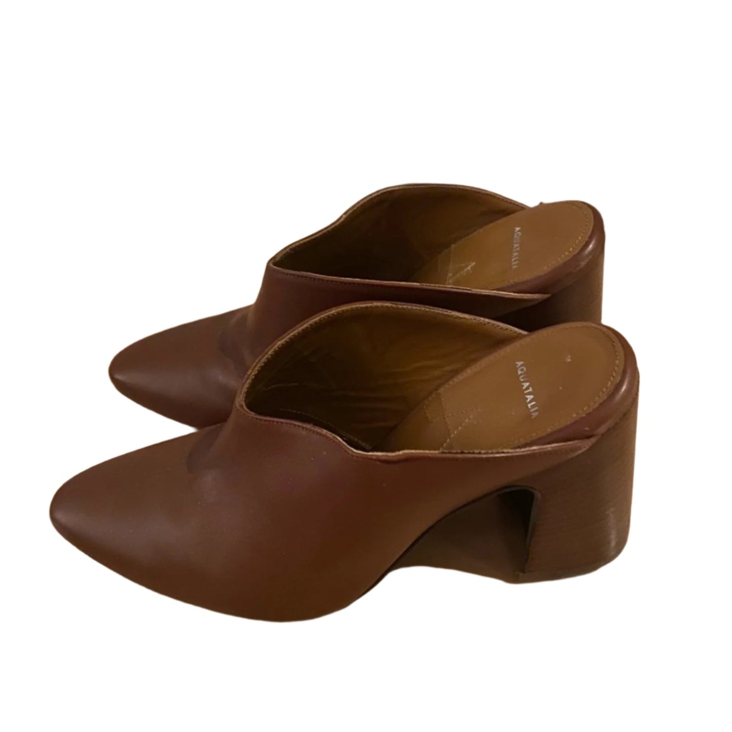 Aquatalia Brown Ellen Mules Size 6