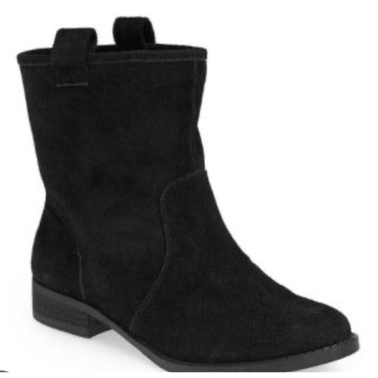 Sole Society Natasha Black Suede Booties Size 7