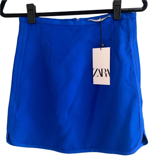 NWT Blue Zara Mini Skirt Size XS