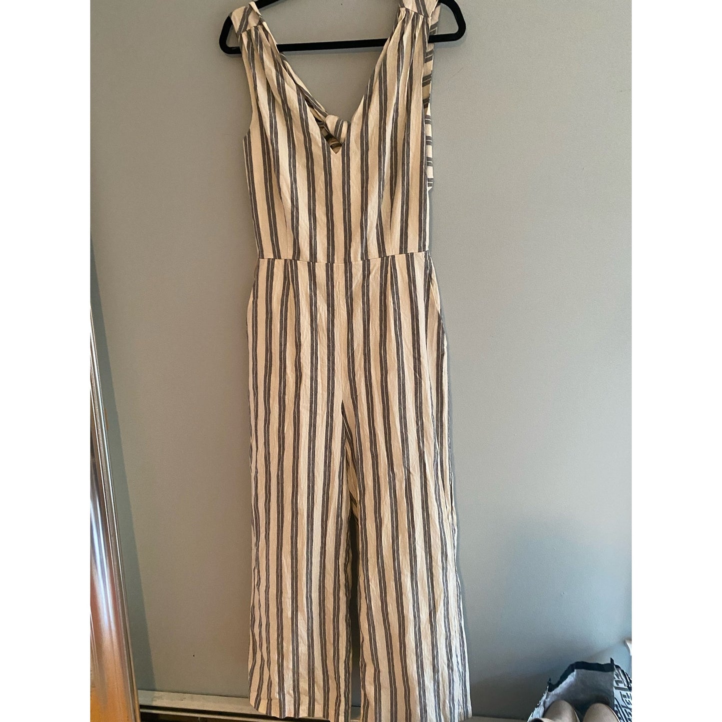 Rebecca Minkoff Striped Marley Wide Leg Jumpsuit Size 6