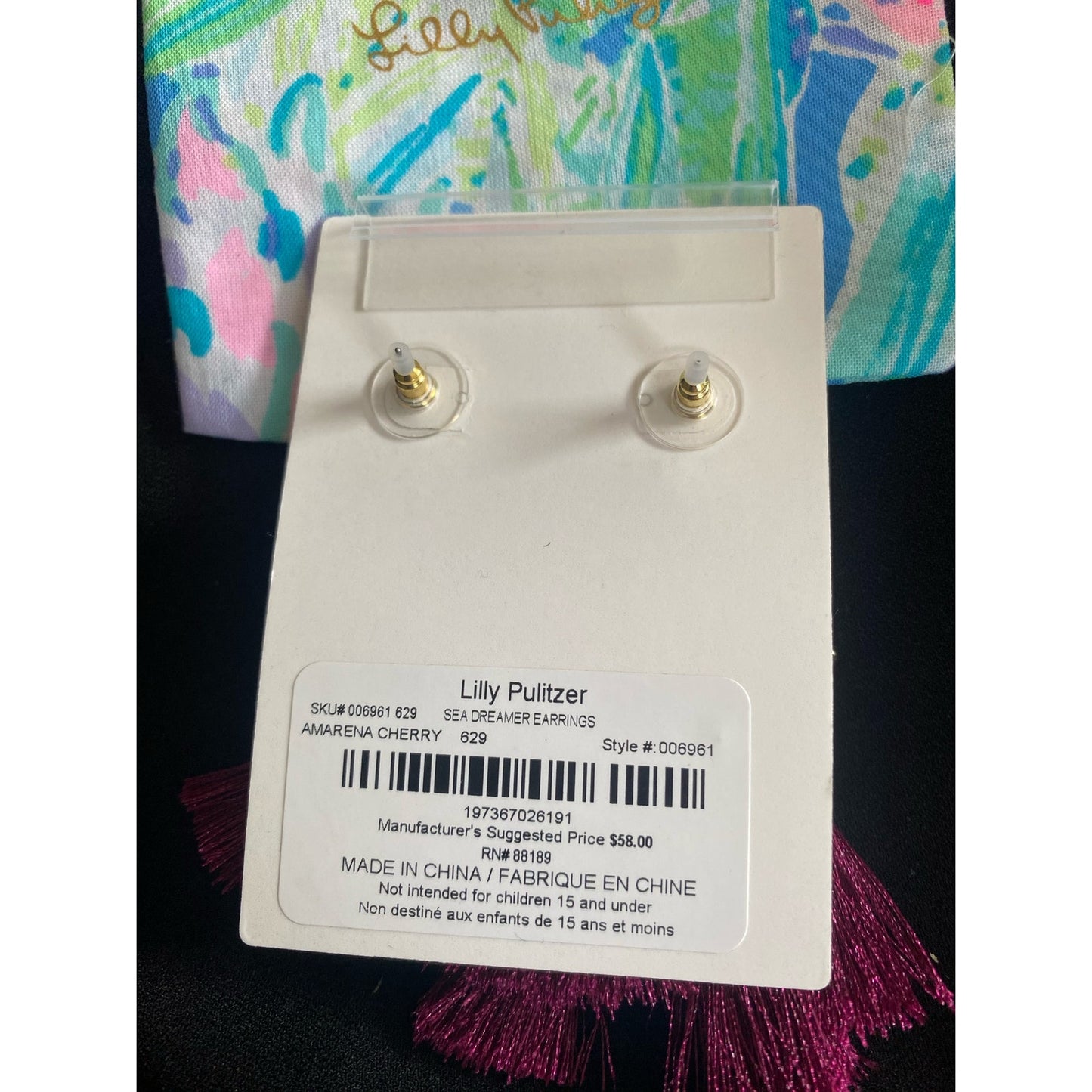 NWT Lilly Pulitzer Sea Dreamer Earrings