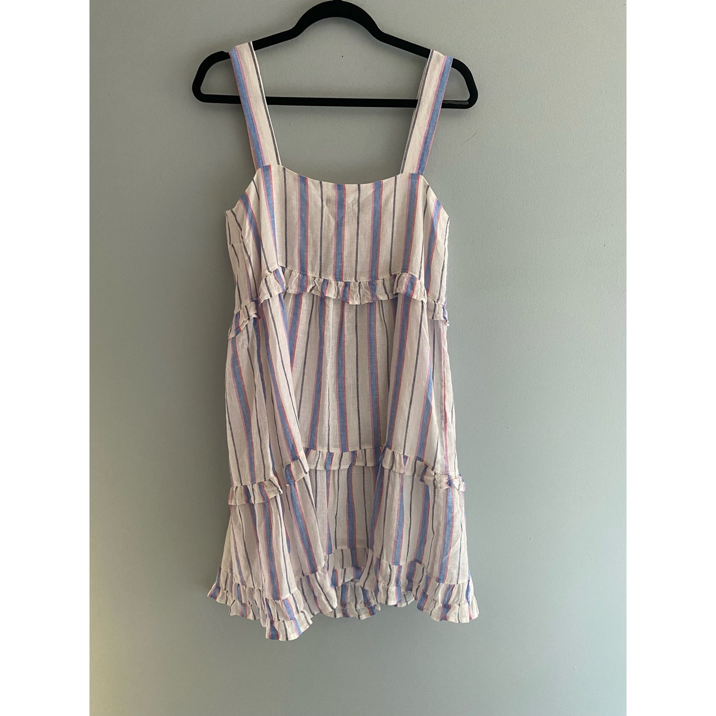 NWT Rails Sandy Dress Tahiti Stripe Tiered Ruffles Size S