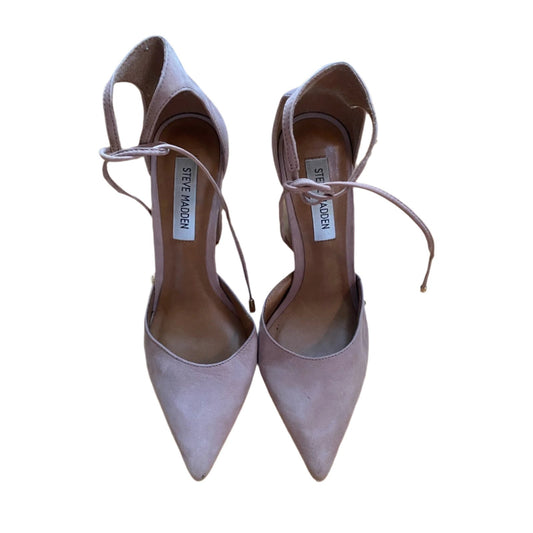 Steve Madden Nude Suede Heels Size 6.5