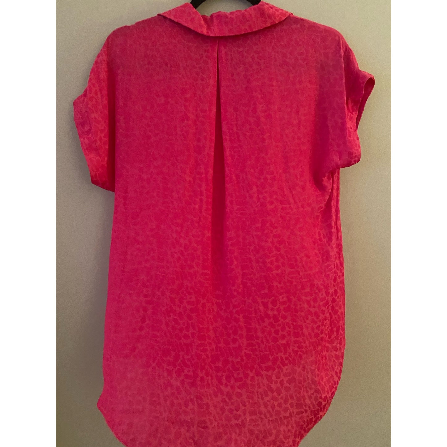 NWT Rachel Roy Silky Pink Animal Print Top Size XS