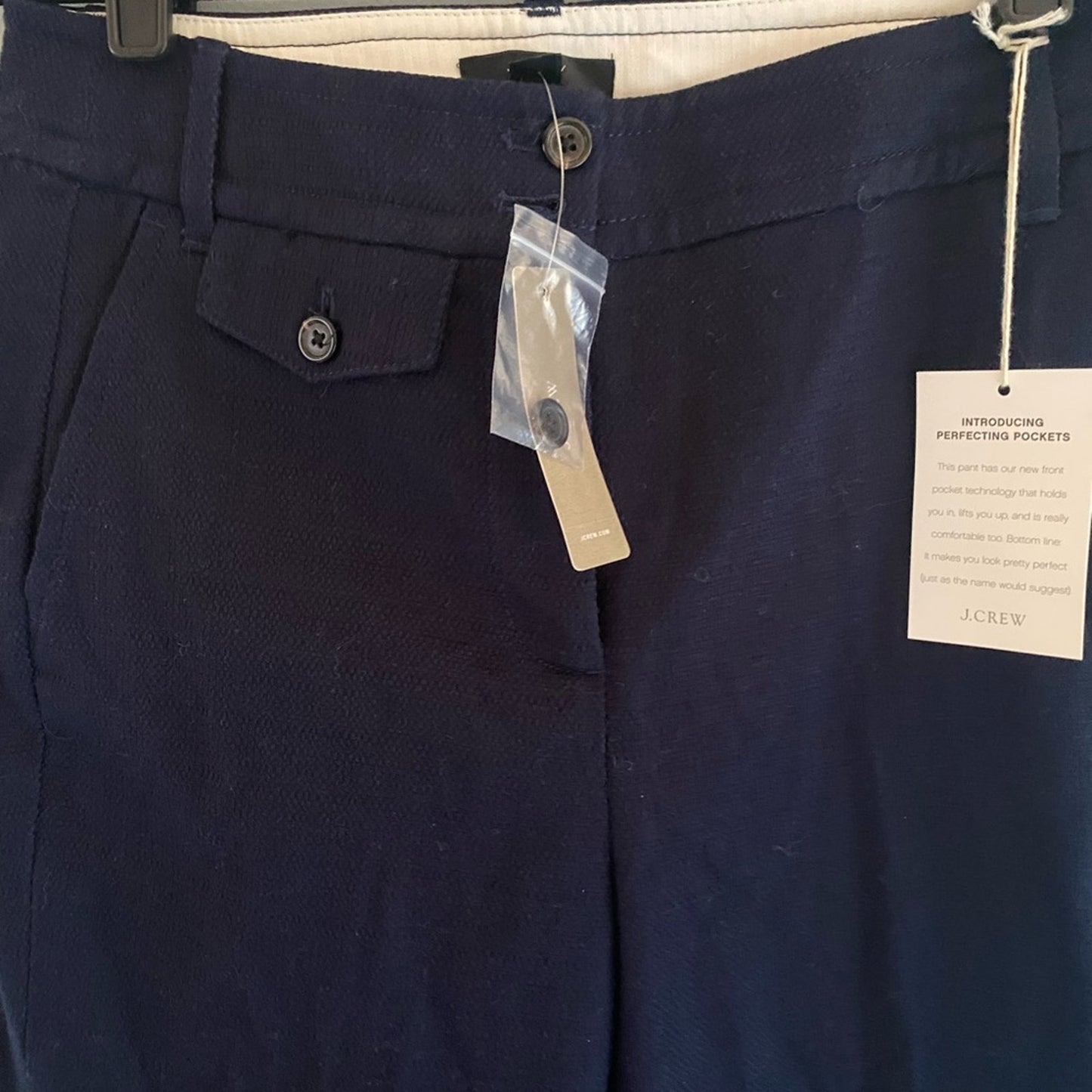 NWT J. Crew High-waisted kickout crop pant in grasscloth size 4